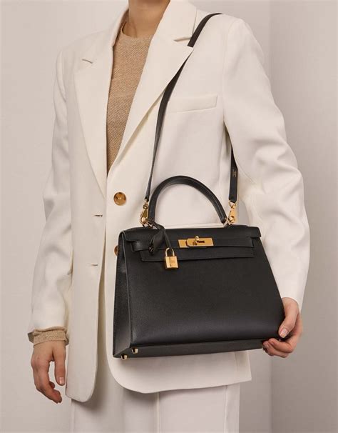 hermes kelly 28 black epsom
